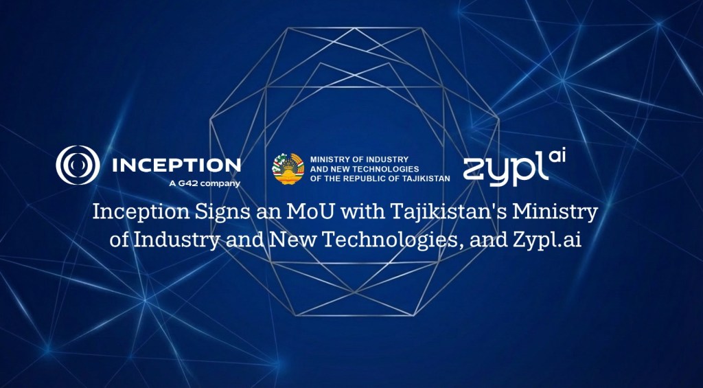 Inception signs strategic MoU with Tajikistan’s Ministry of Industry and New Technologies and&nbsp;Zypl.ai